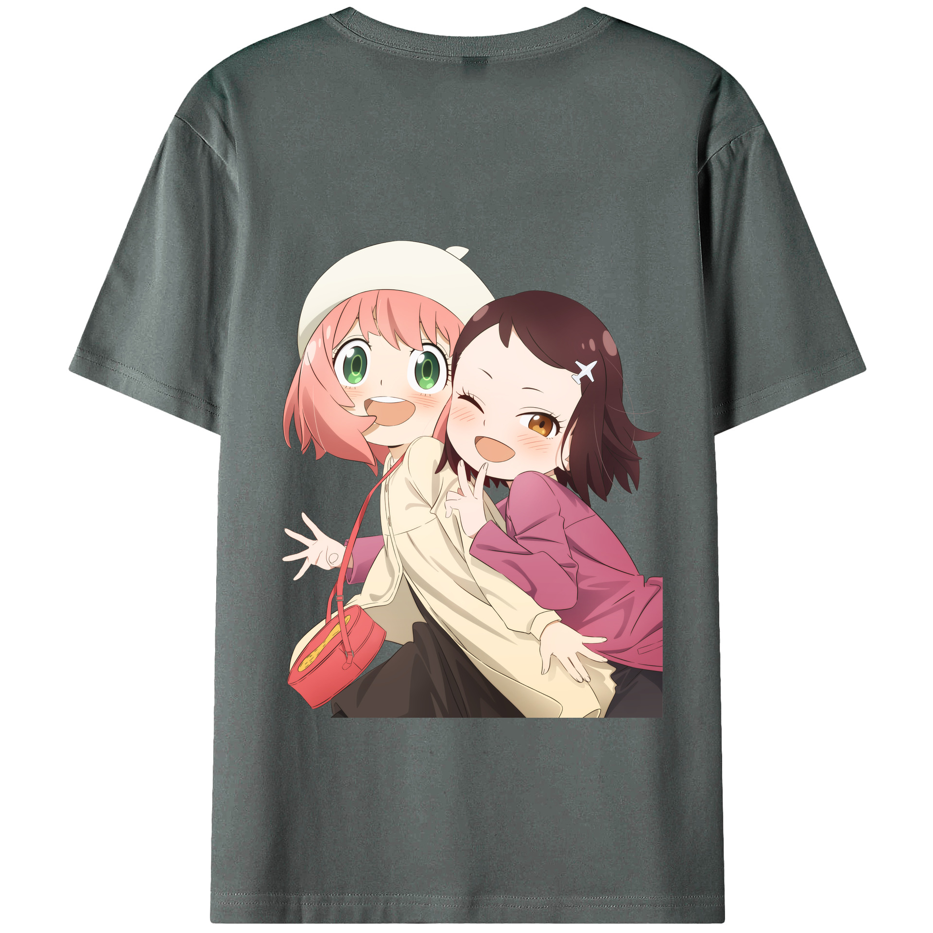 （画像用） SPY×FAMILY间谍家家酒 綿100％ メンズ半袖Tシャツ（バックプリント） 通気性